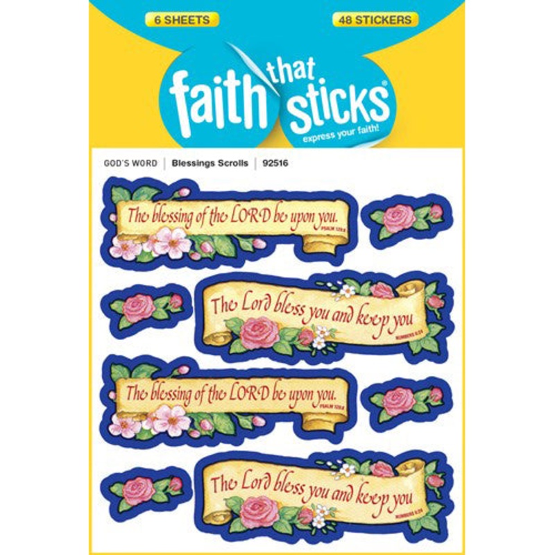 Blessings Scrolls Stickers 92516