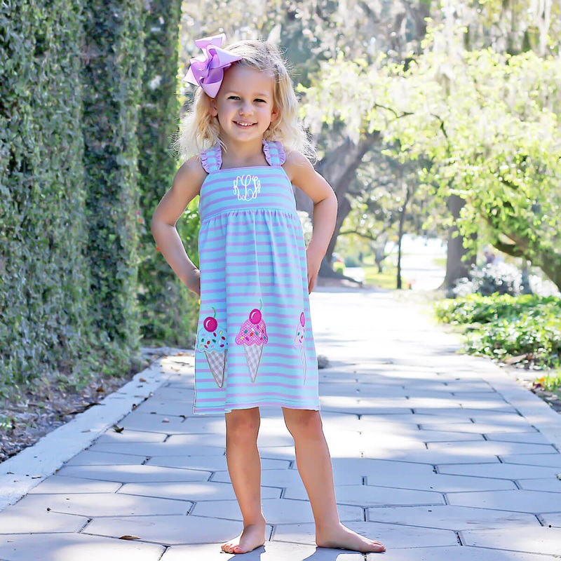 Ice Cream Stripe Mia Dress