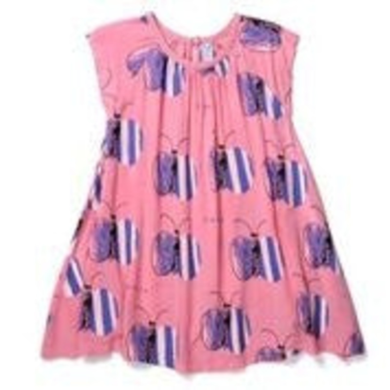 Littlehorn Lovely Butterfly Dress in pink