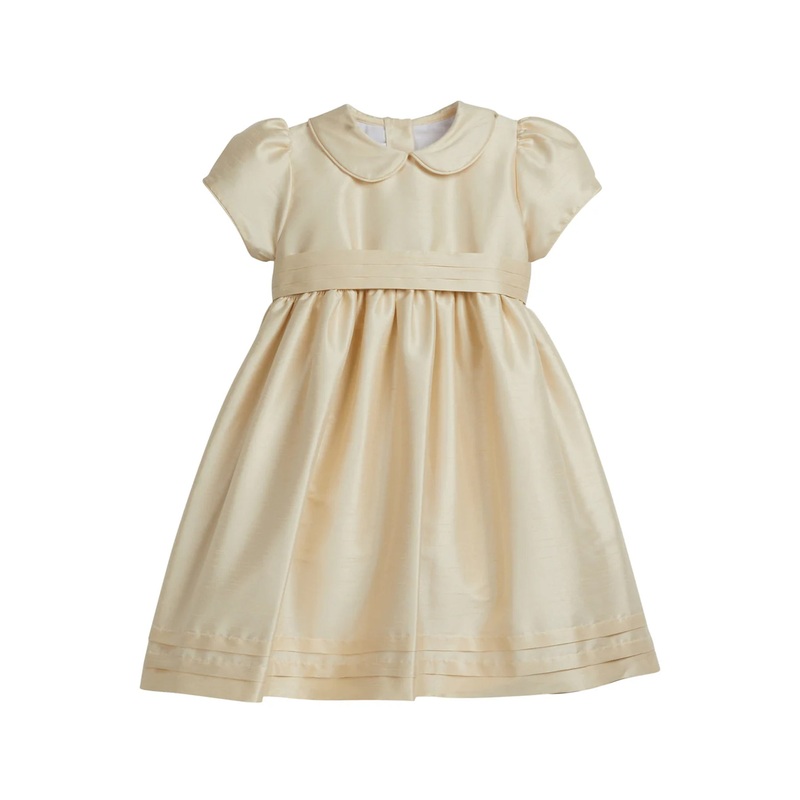 Peter Pan Formal Dress in Champagne with Sash