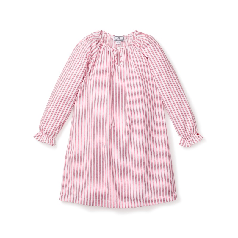 Antique Red Ticking Delphine Nightgown