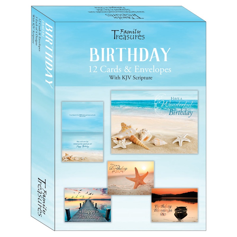 Coastal Boxed Birthday Cards FT22305