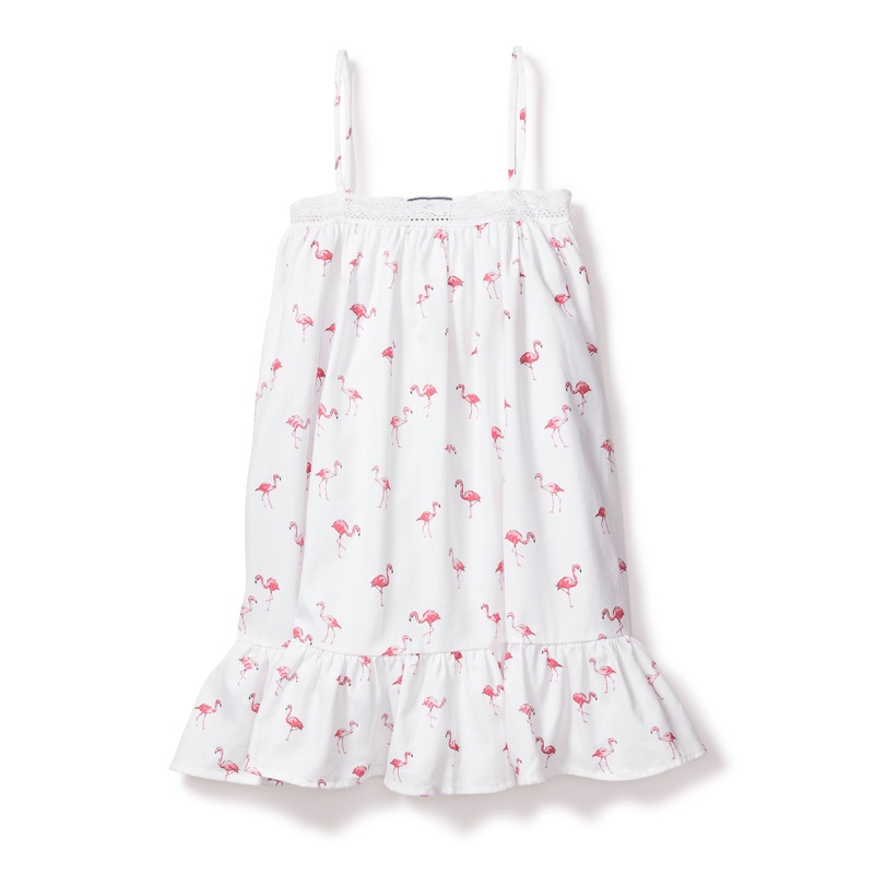 Girls Twill Lily Nightgown in Flamingos