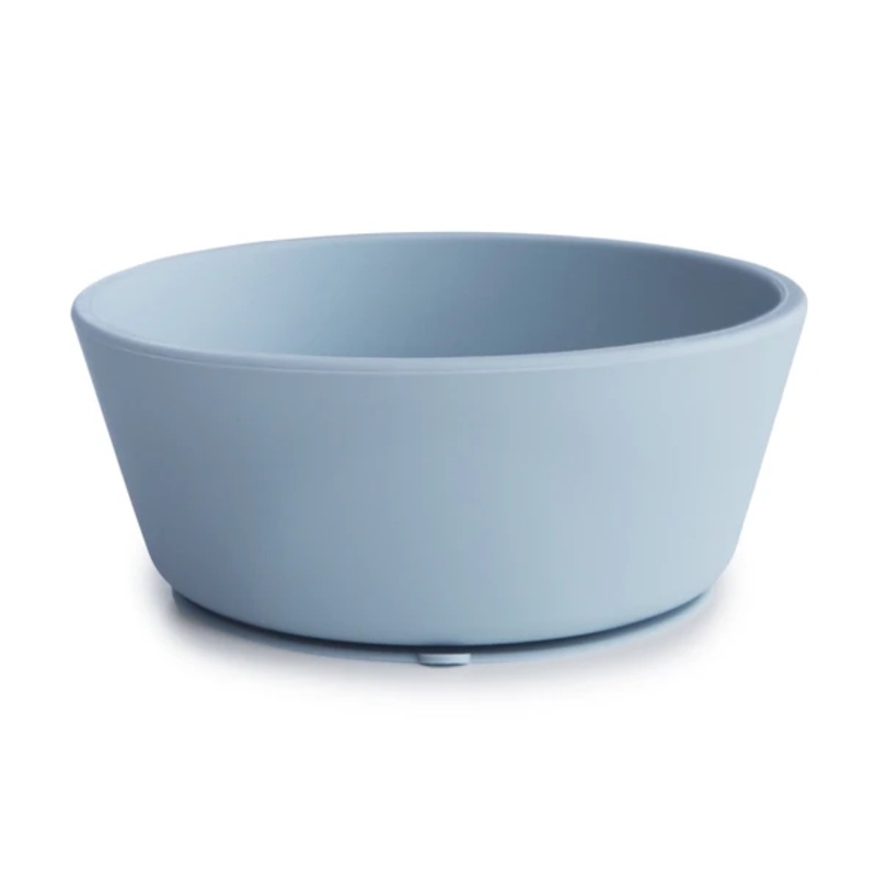 Mushie Silicone | Suction Bowl | Powder Blue