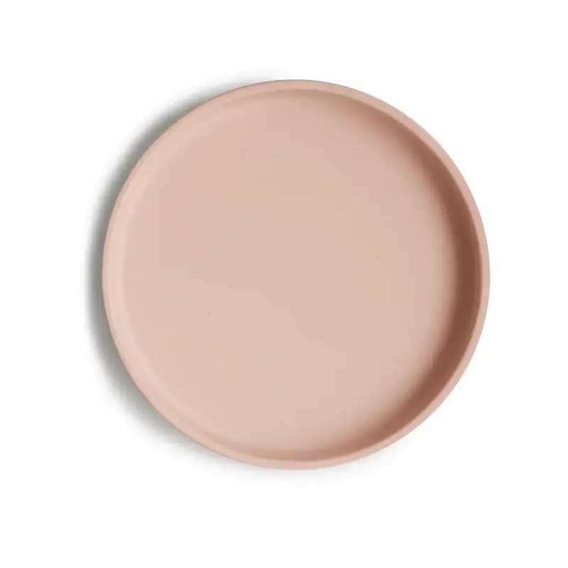 Mushie Silicone | Suction Plate | Blush