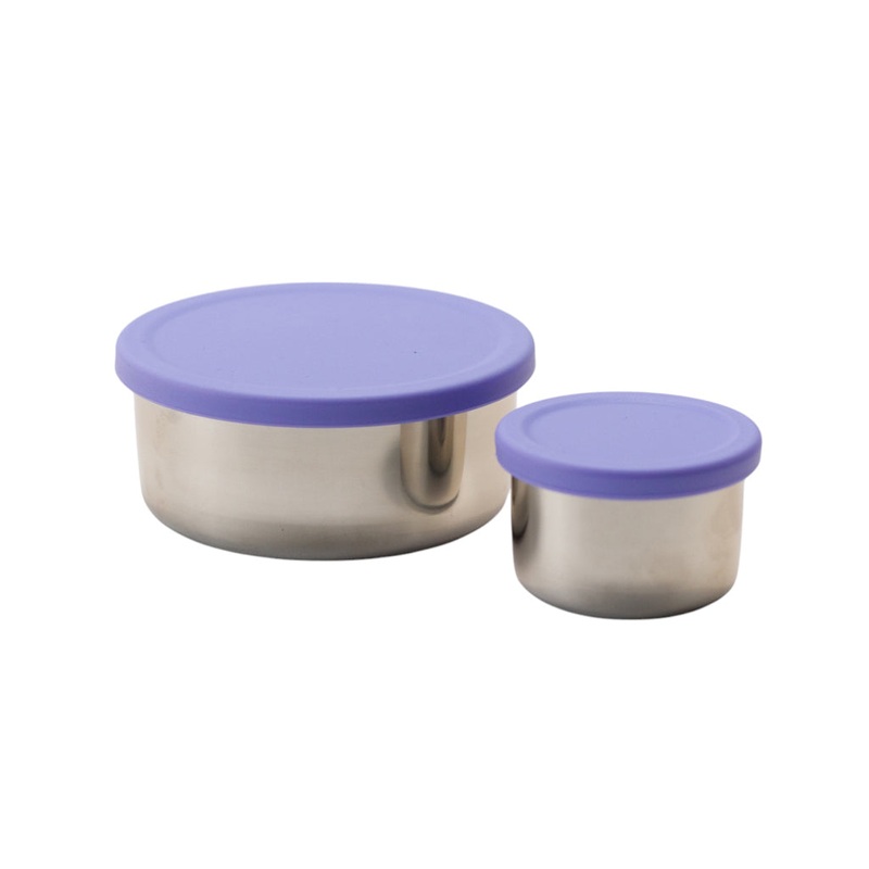 Nestling Stainless Steel Lunchbox Dipper Set - Lavender