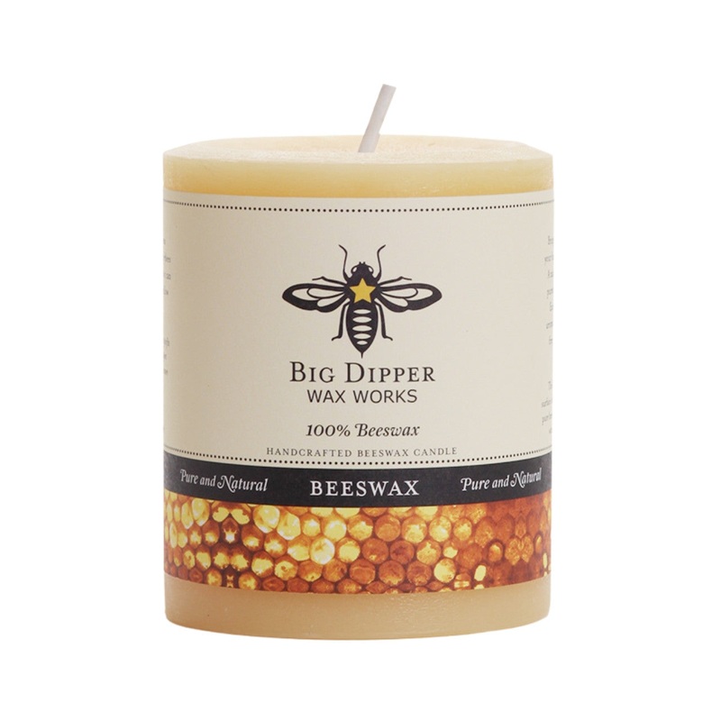 Pure Beeswax Pillars P34 & P36