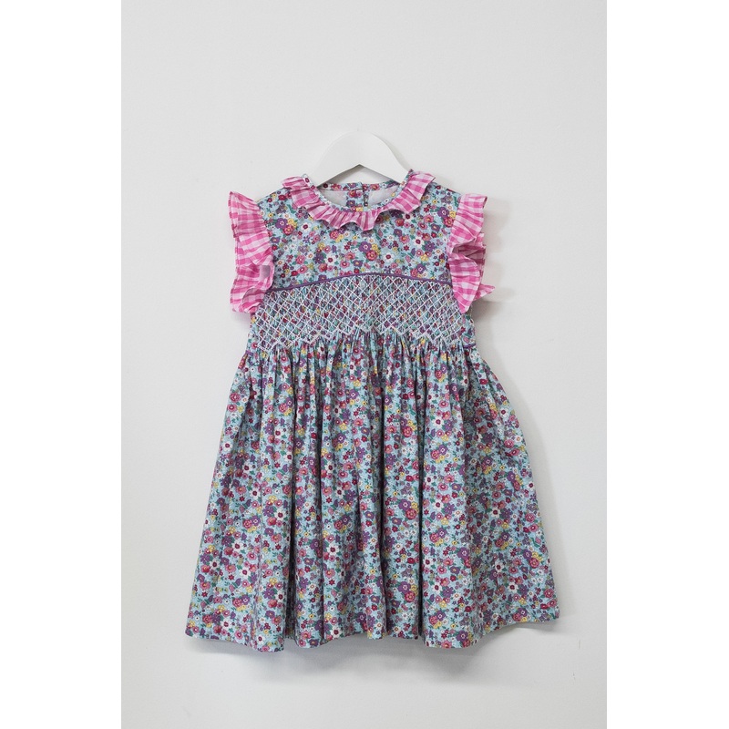Smox Rox Meg smocked dress in Pink