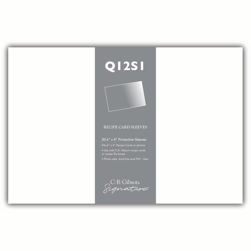 4x6 Single Recipe Card Protector Sheets Q12S1