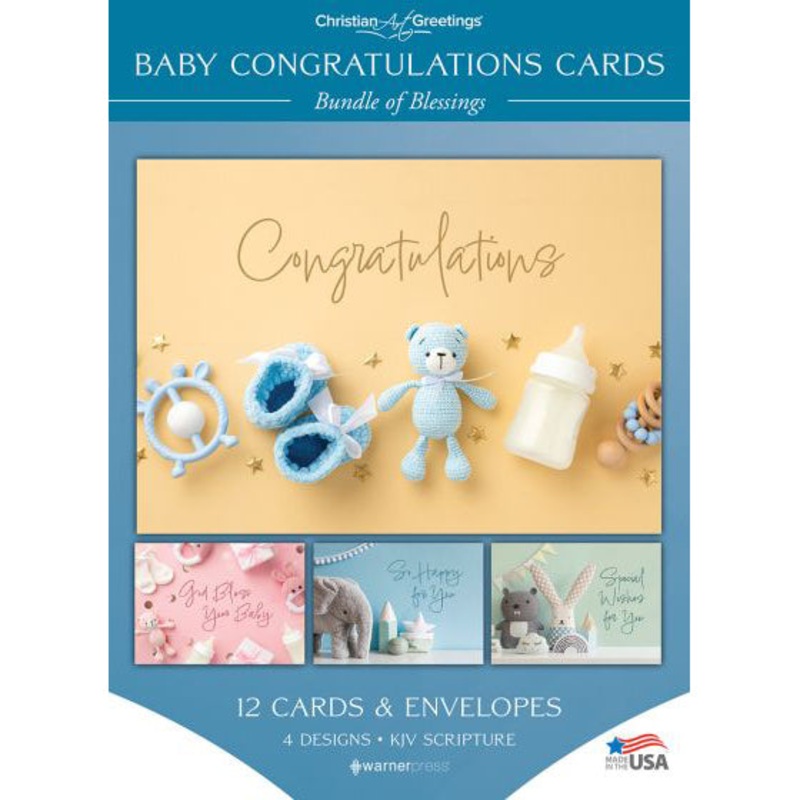Bundle of Blessings Baby Congratulations Boxed Cards WPG3434