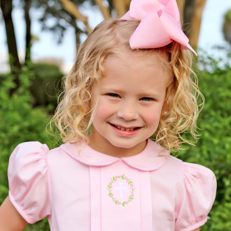 Cross and Wreath Pink Sally Dress