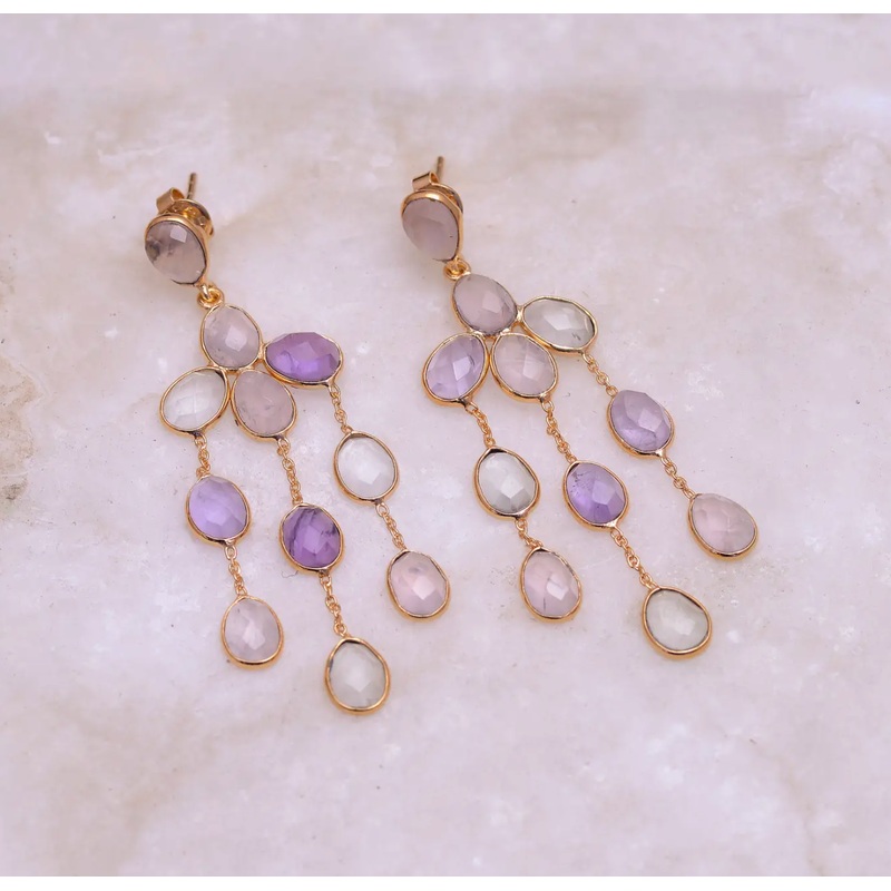 Gem Dangle Earrings