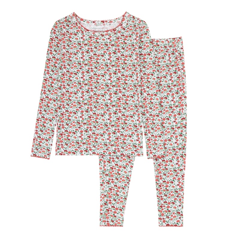 Girls Rosebud Pima Pajamas Set