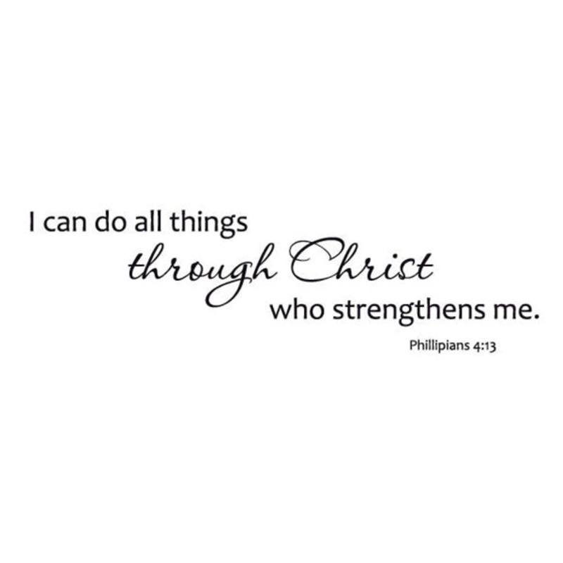 I Can Do All Things Vinyl Wall Decal 5351