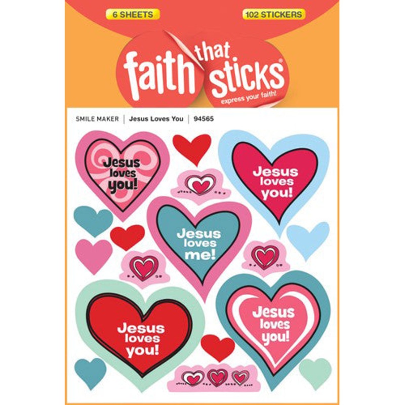 Jesus Loves You Stickers 94565