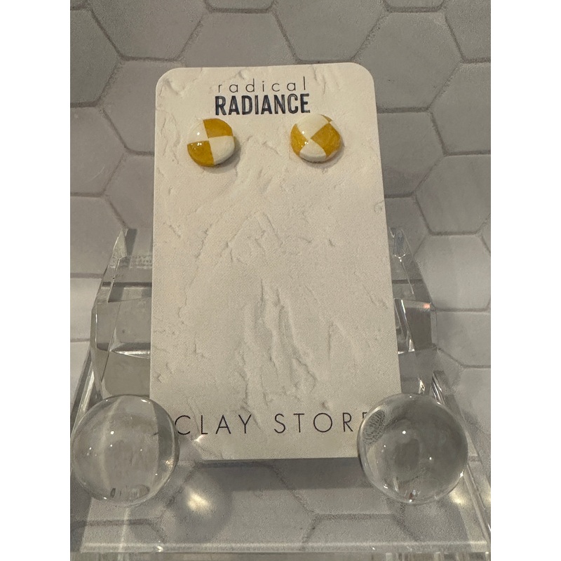 Radical Radiance Clay Store Stud Earrings
