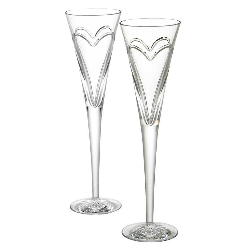 Waterford Wishes Love & Romance Toasting Flute, Pair
