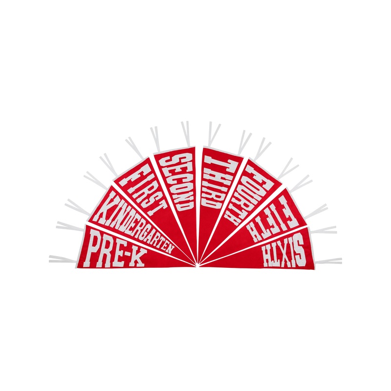 Back To School Pennants Richmond Red