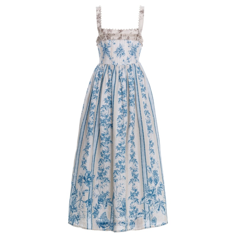 Barbara Midi Dress in Bougainvillea