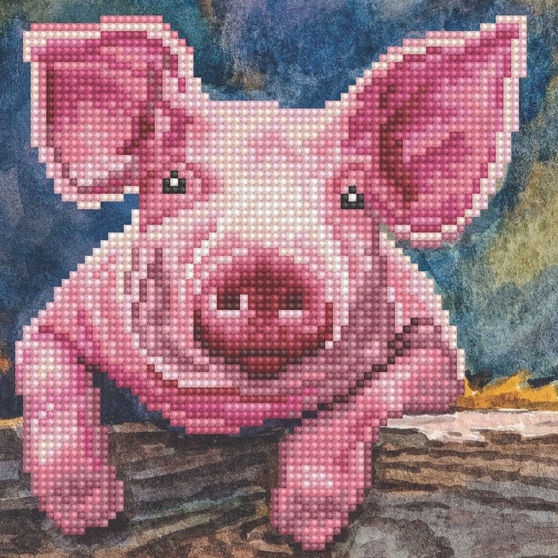 Beginner Diamond Art Kit Piglet DMA57476
