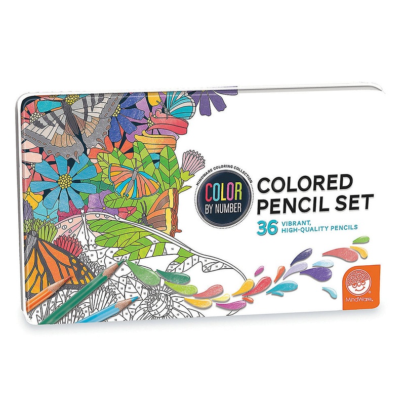 Color by Number Colored Pencil Set 68539
