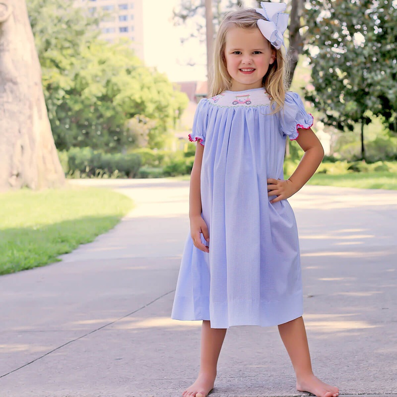 Golf Lessons Smocked Bishop Dress