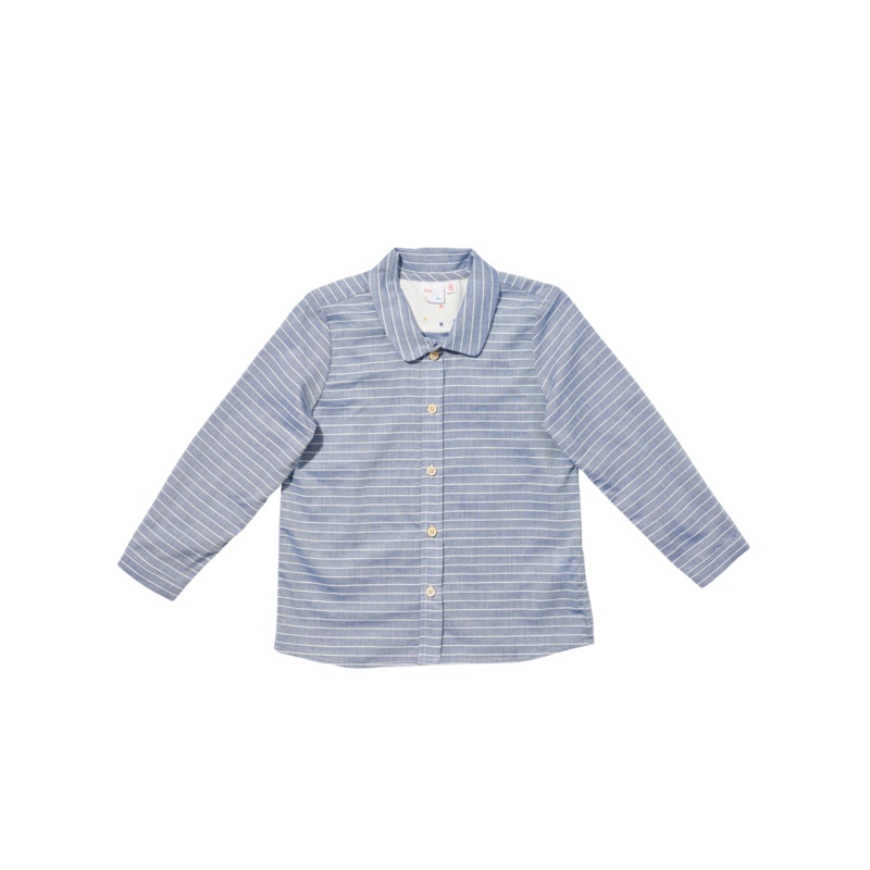Jefferson Shirt in Chambray Stripe