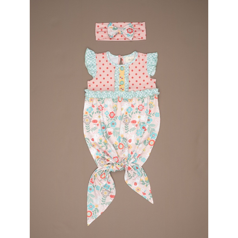 Lilly Belle Cottontail Knot Gown W/ Headband