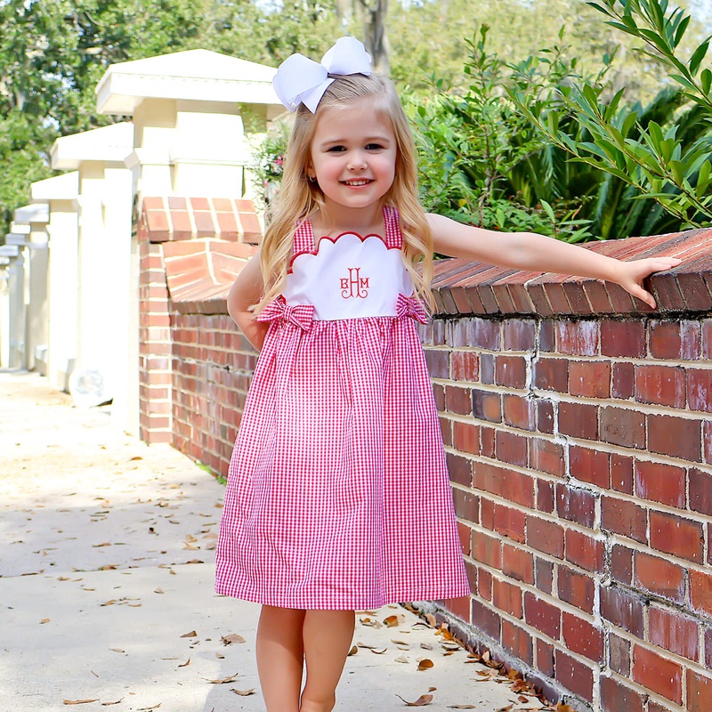 Red Gingham Tess Dress