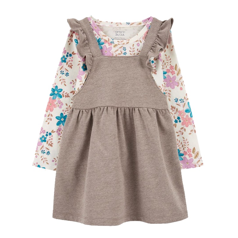 Toddler Girls' 2-Piece Floral Tee & Flutter Dress Set 2R971310