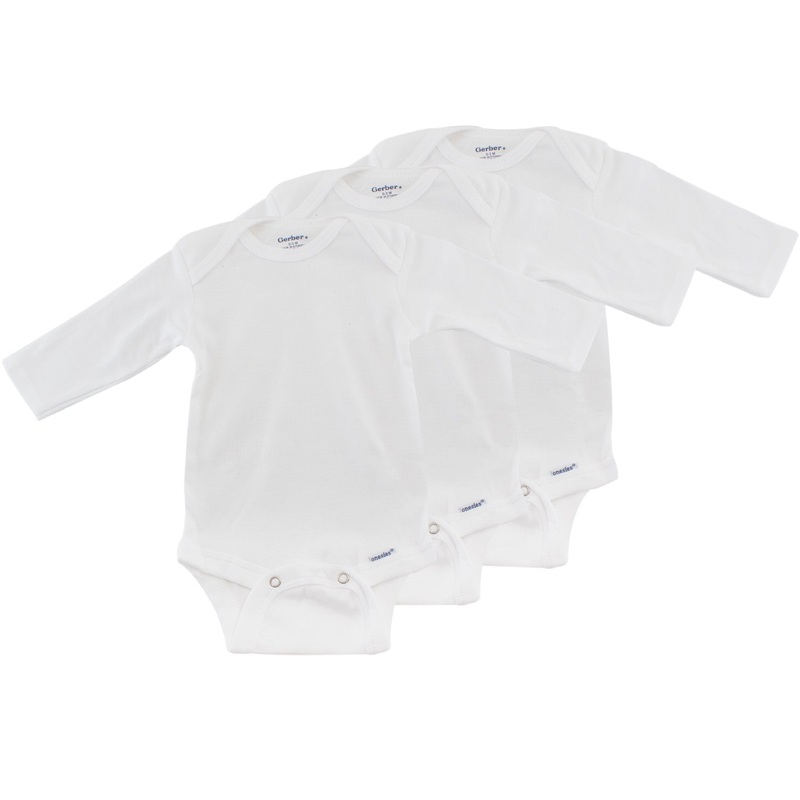 Baby Onesies with Long Sleeves- 3-pack 850243230