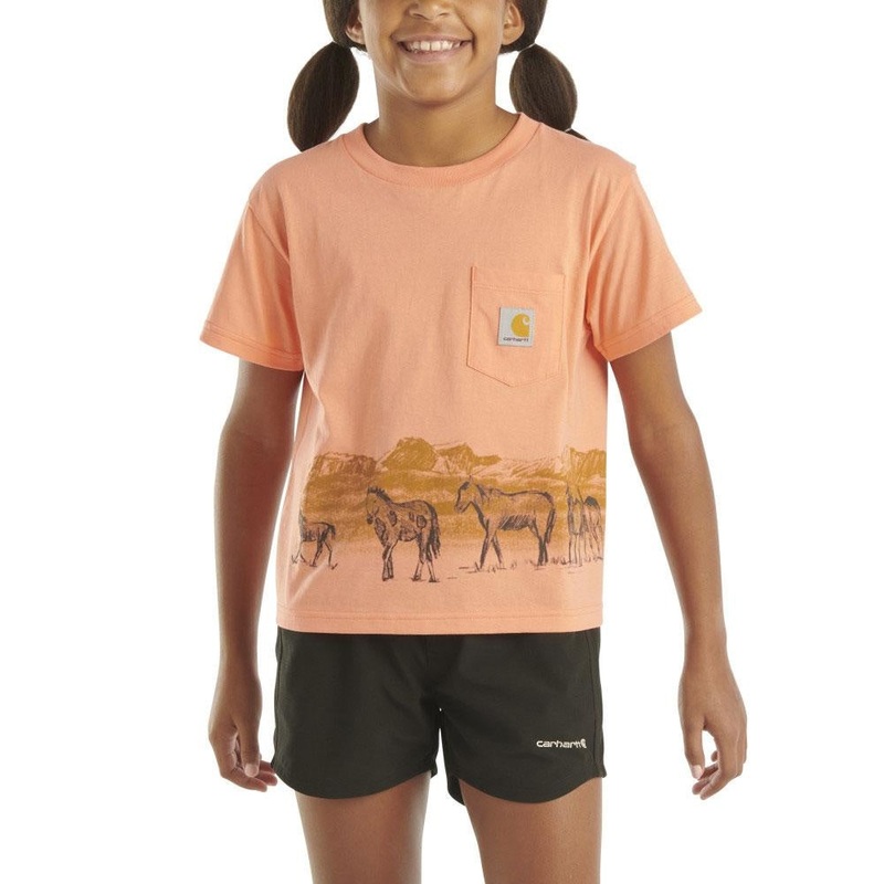 Girls' Short-Sleeve Herd Pocket T-Shirt CA7025