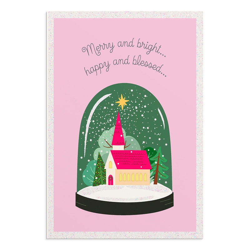 Merry and Bright Christmas Boxed Cards J8846