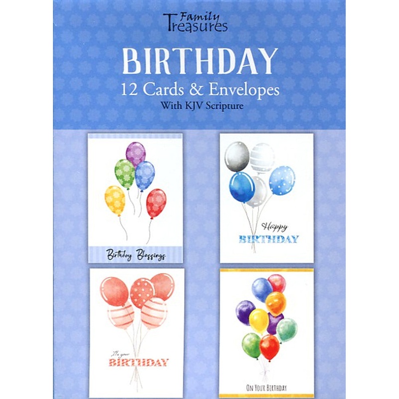 Balloons Birthday Boxed Cards FT22680