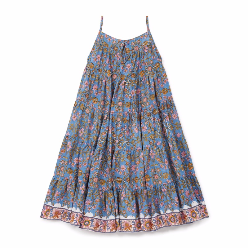 bonton calypso print dress block print