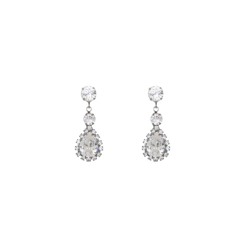 Edwina Earrings in Gunmetal