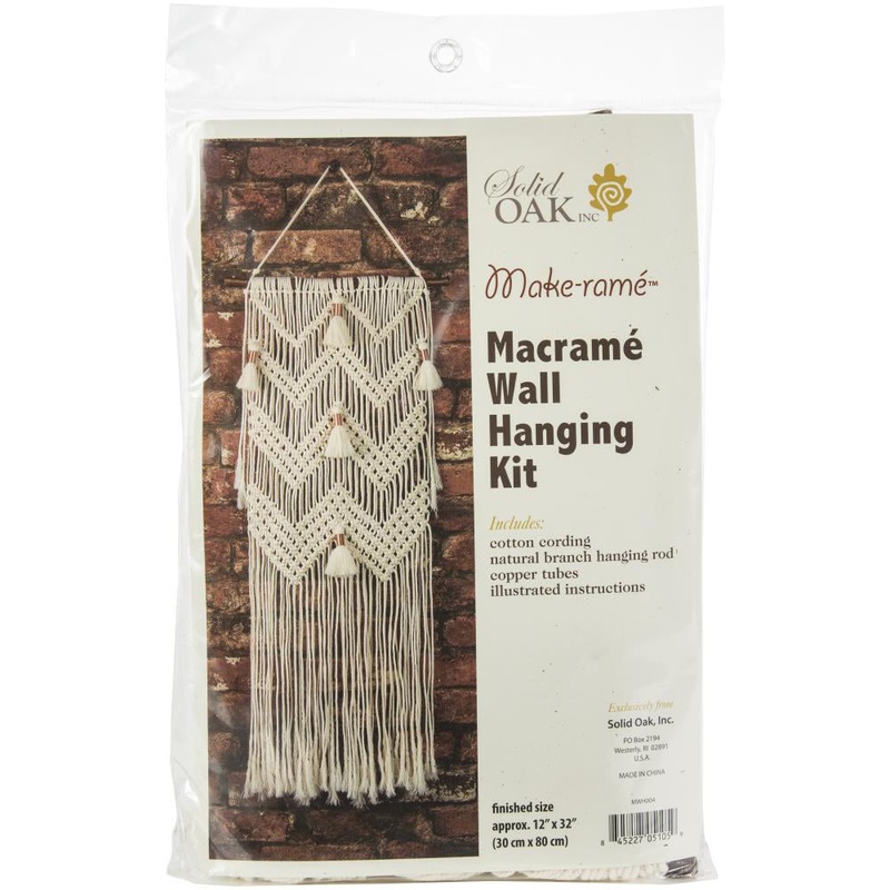 Macrame Chevrons and Tassels Wall Hanging Kit MWH004