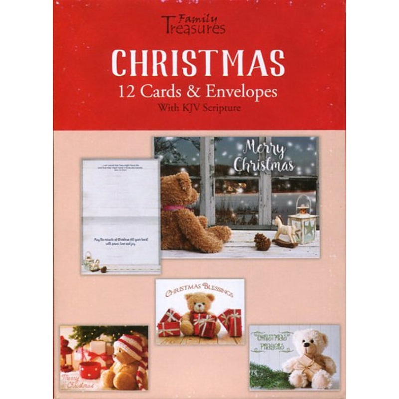 Teddy Bears Christmas Boxed Cards FT22328