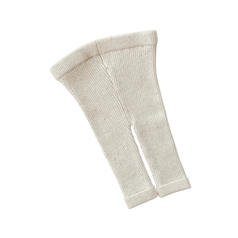 Ziggy Lou | Ribbed Leggings, Biscotti Fleck