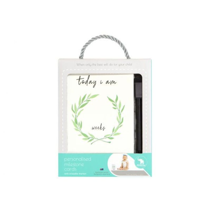 All4Ella Milestone Cards - White