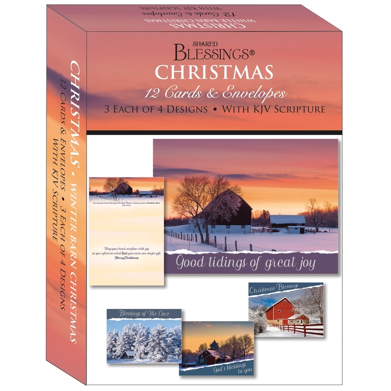 Boxed Card Rustic Barn Christmas SBCA22215