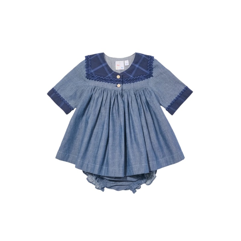 Grace Baby Dress in Denim
