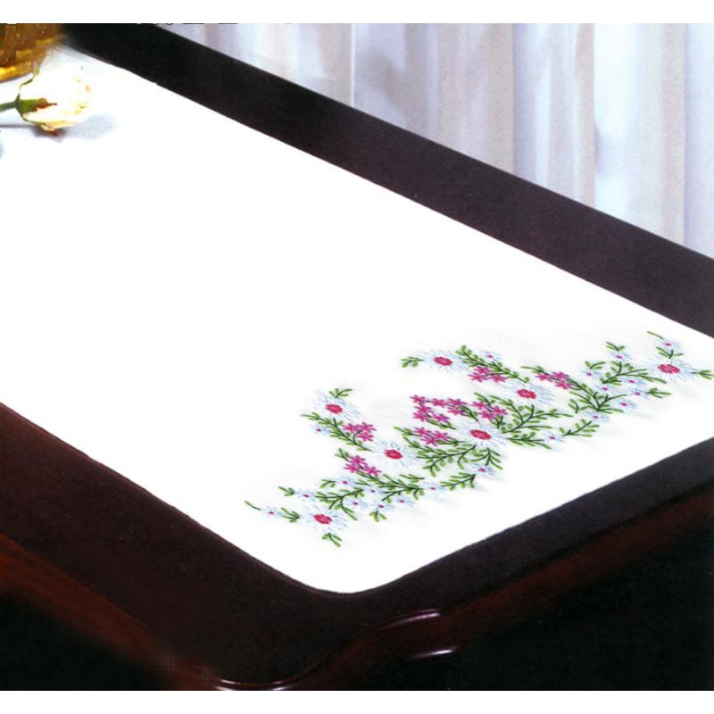 Meadow Flowers Dresser Scarf Embroidery Kit T231050