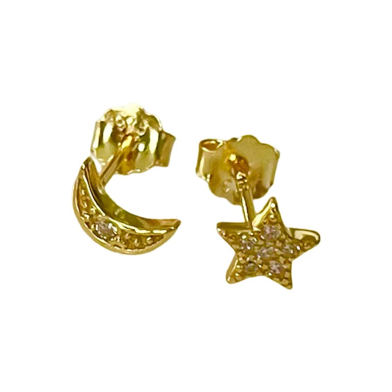 Moon & Star Earrings
