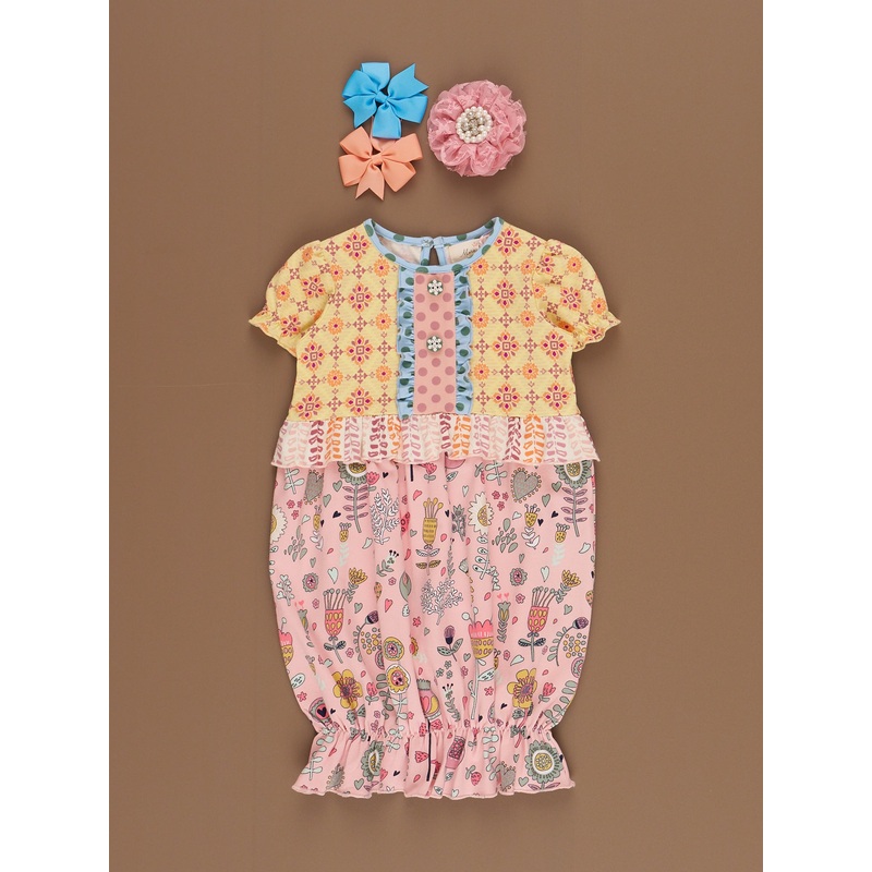 Poppy Sunshine Ruffle Gown