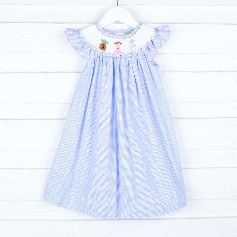 Space Friends Smocked Dress