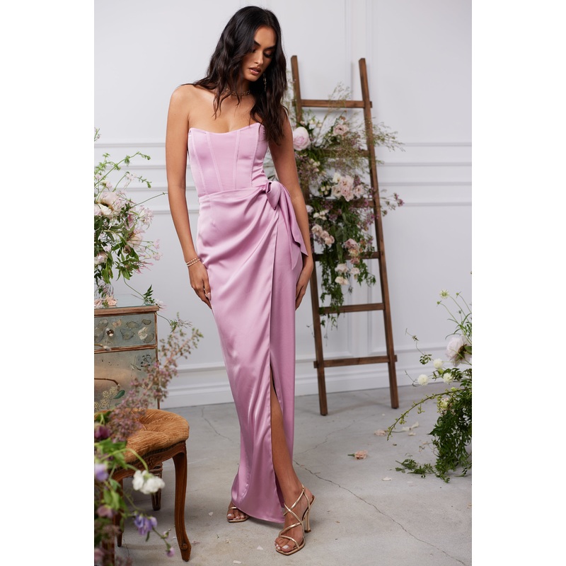 The June Dress in Mauve Mist