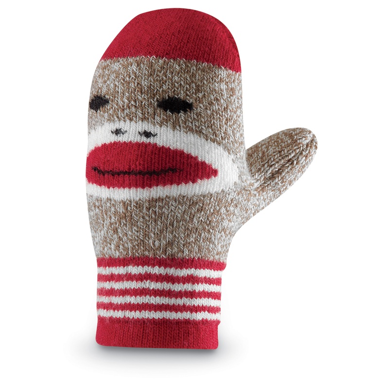Children's Sock Monkey Mittens 9948