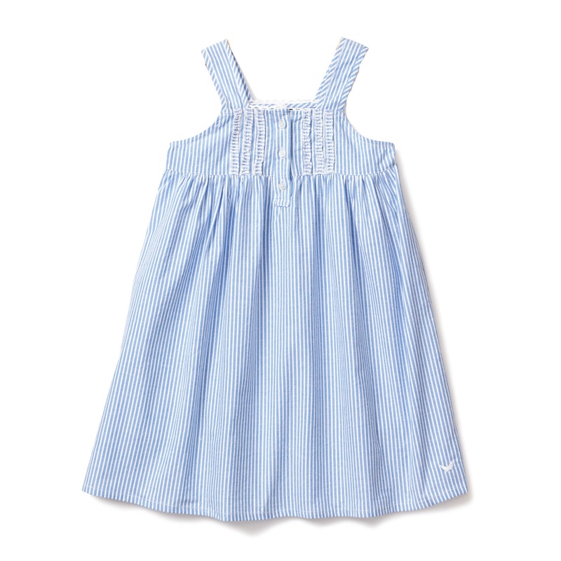 Childrens French Blue Seersucker Charlotte Nightgown
