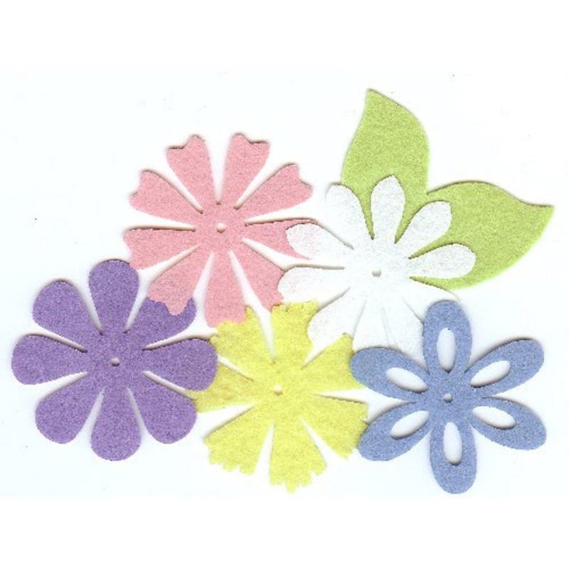 Felt Blossoms & Leaves See All Colors